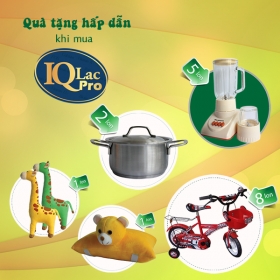 Uống IQLac Pro, bổ sung dinh dưỡng, hưởng trọn quà xinh