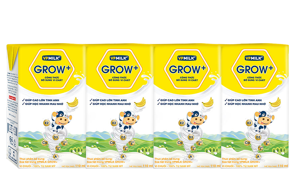Grow + Vị Chuối 110ml (48 hộp/thùng)